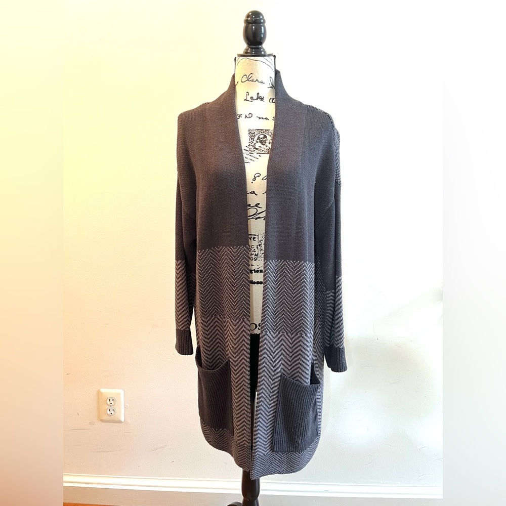 Ann Taylor Brown and Beige Women's Cardigan